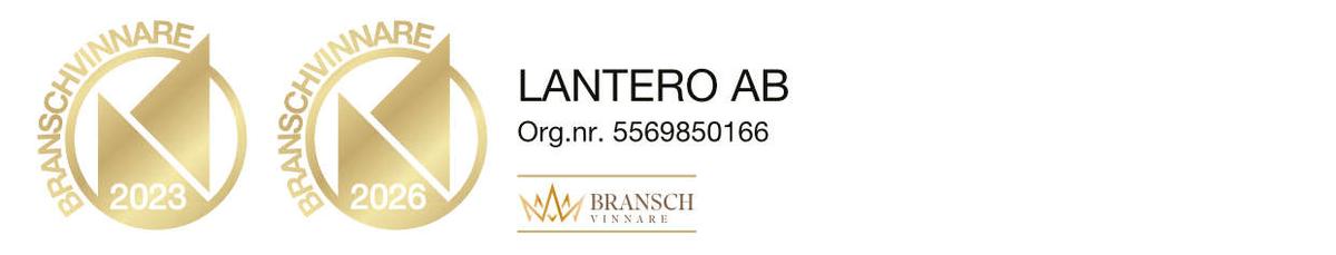 Certificate as industry winner in 2023 and 2026